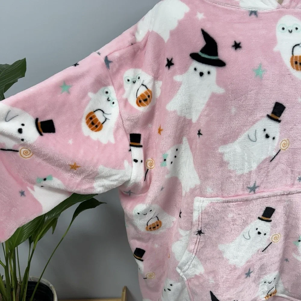 NWT Cupcakes & Cashmere Halloween Oversized O/S Hoodie w/ Slippers Lounge Set